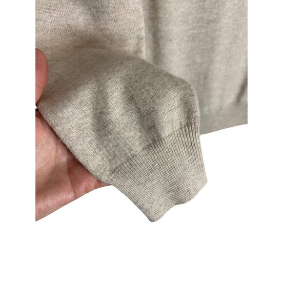 Brunello Cucinelli Brass Insert Soft 100% Cashmere Cream Sweater-sz Small - Picture 11 of 16